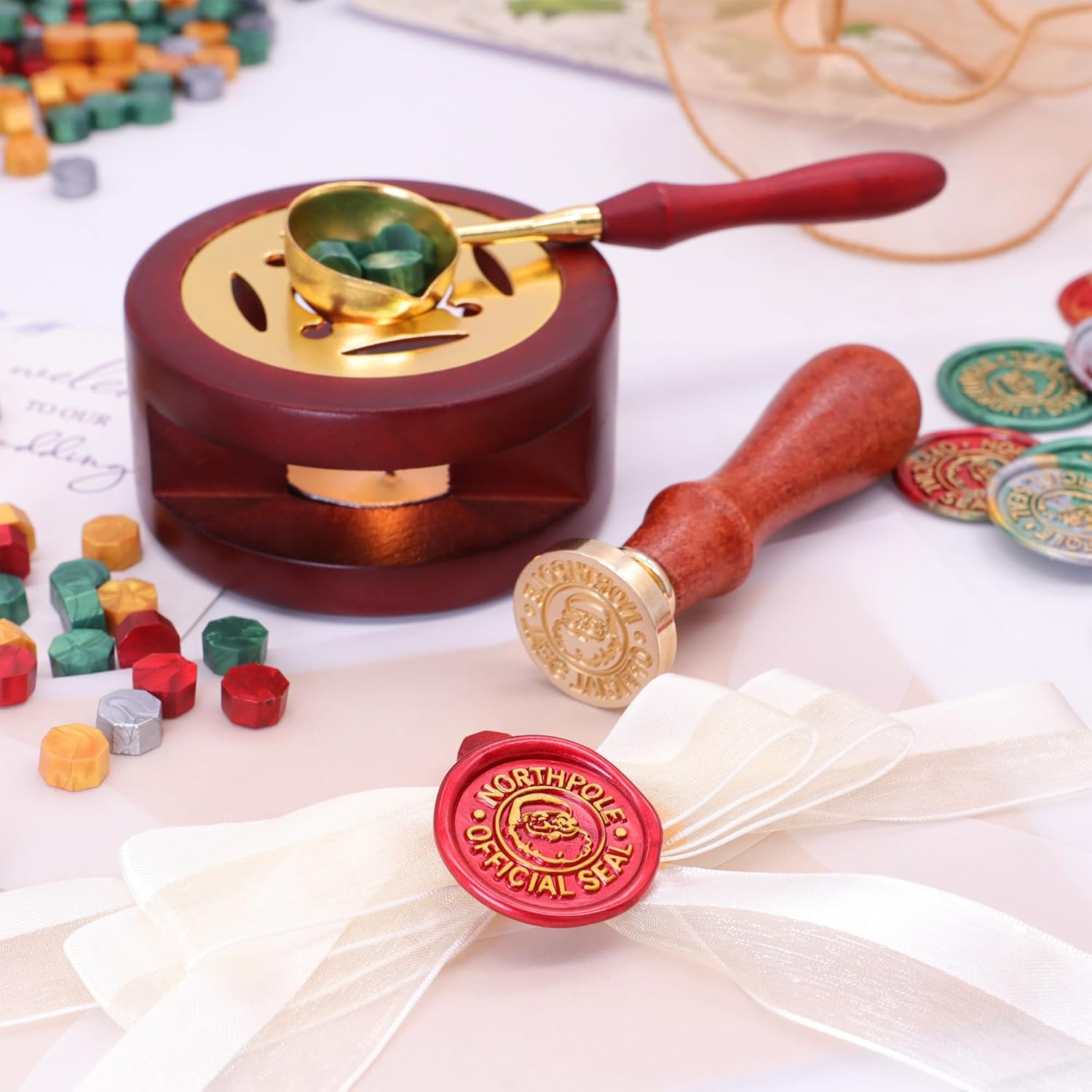 Wax Seal Letter Kit - Christmas Seal Wax Kit - 800pcs