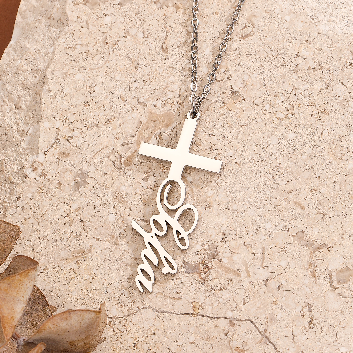 Name Necklace Custom - 1pc Personalized Easter Gift Stainless Steel