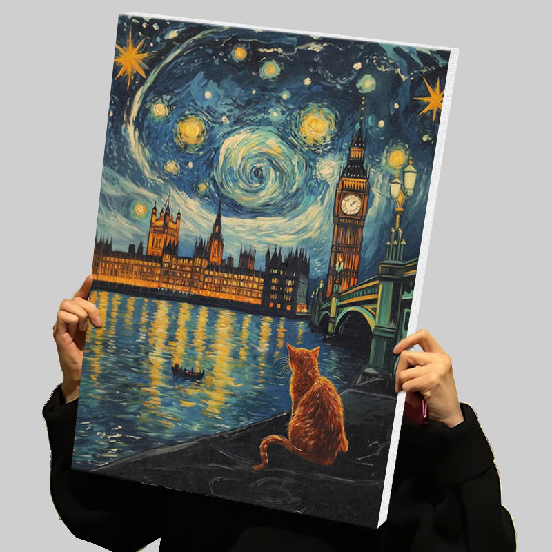 Custom Night Sky - London Night Sky Prints Poster Custom