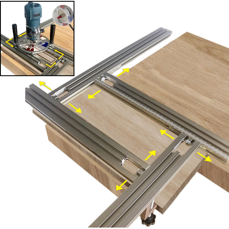 Engraved Wood Frame - Routing Jig Frame System Trimming Machine