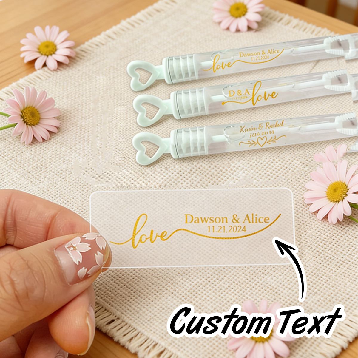 Personalised Candle Label - Custom Gold Foil Stickers, Personalized Foil