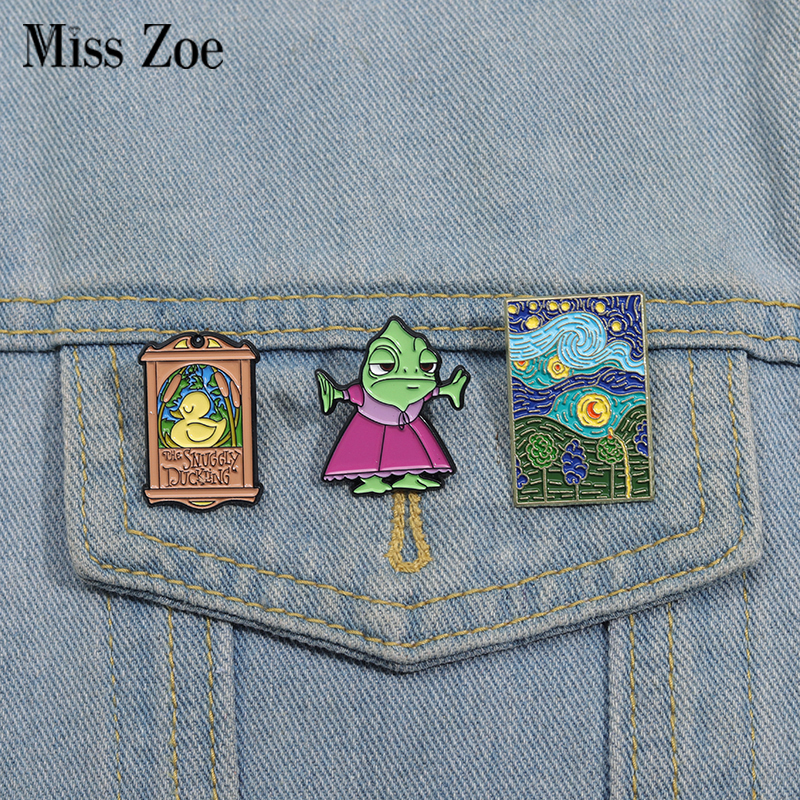 Custom Night Sky - Animated Movies Role Enamel Pins Custom