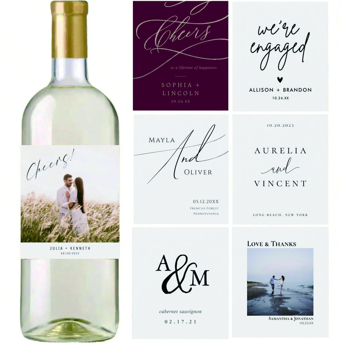 Personalised Candle Label - Customized bottle stickers for personalized occasions