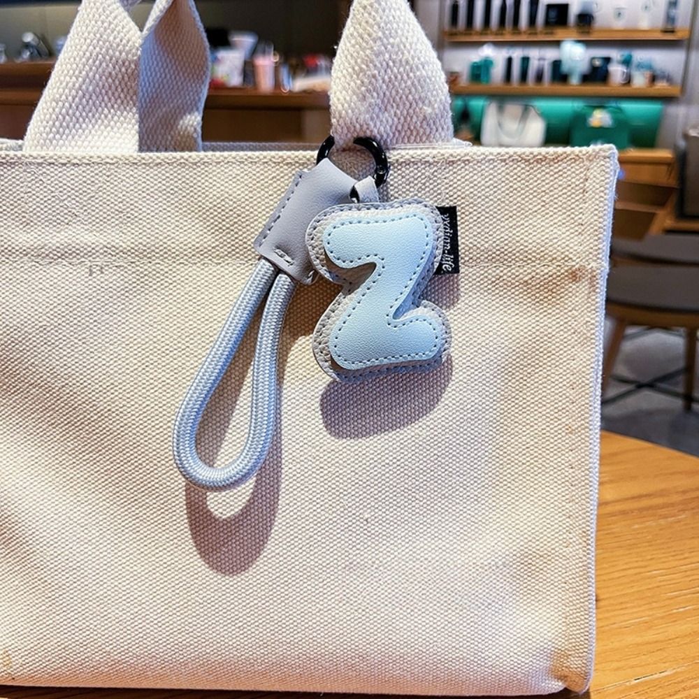 Monogram Keychain Leather - Sweet 26 Letter Keychain PU Leather