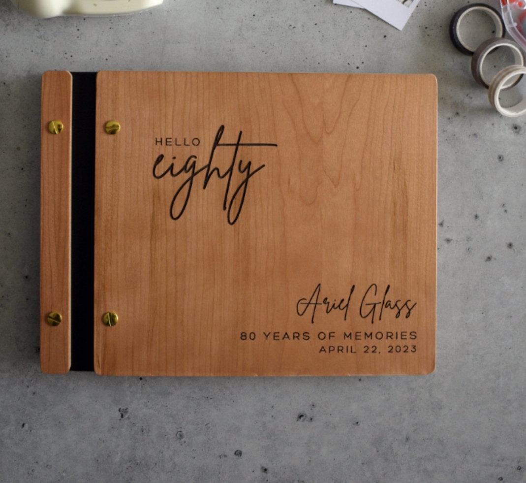 Custom Photo Book - Birthday Guestbook Personalized 30th 40th 50th