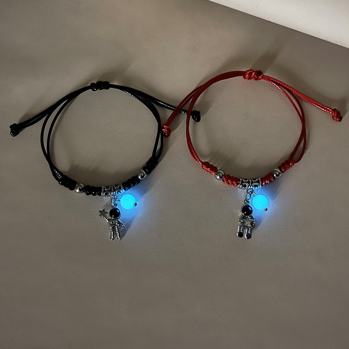 Coordinates Bracelet - Fashionable Glowing Couple Hand Cord Bracelets