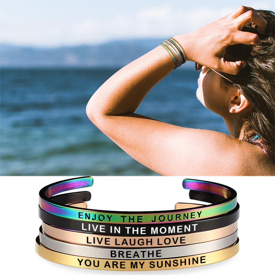 Coordinates Bracelet - 4mm Customized Personality Engrave Coordinate Name