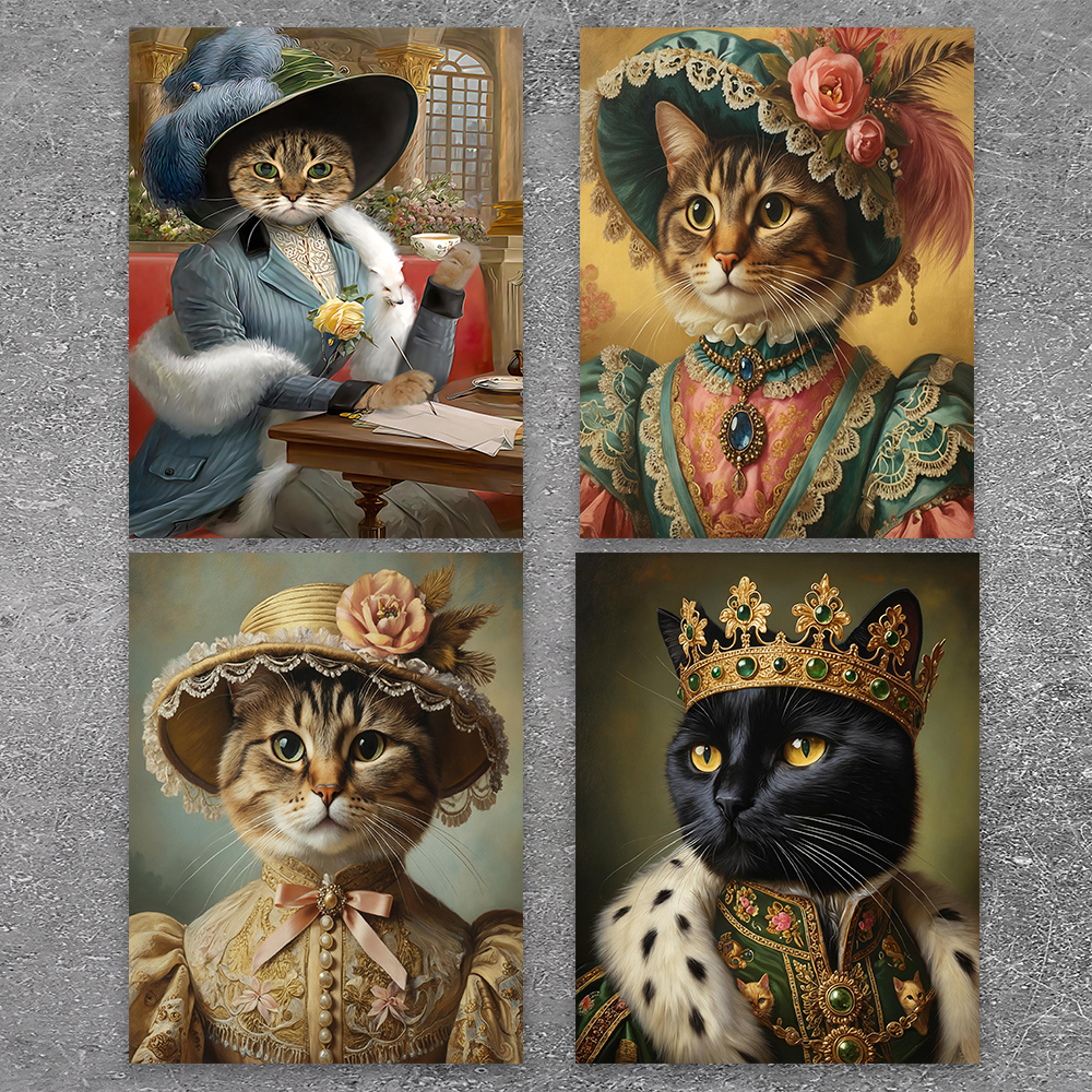 Pet Portrait Custom - 1pc frameless Custom Classic Pet Portrait