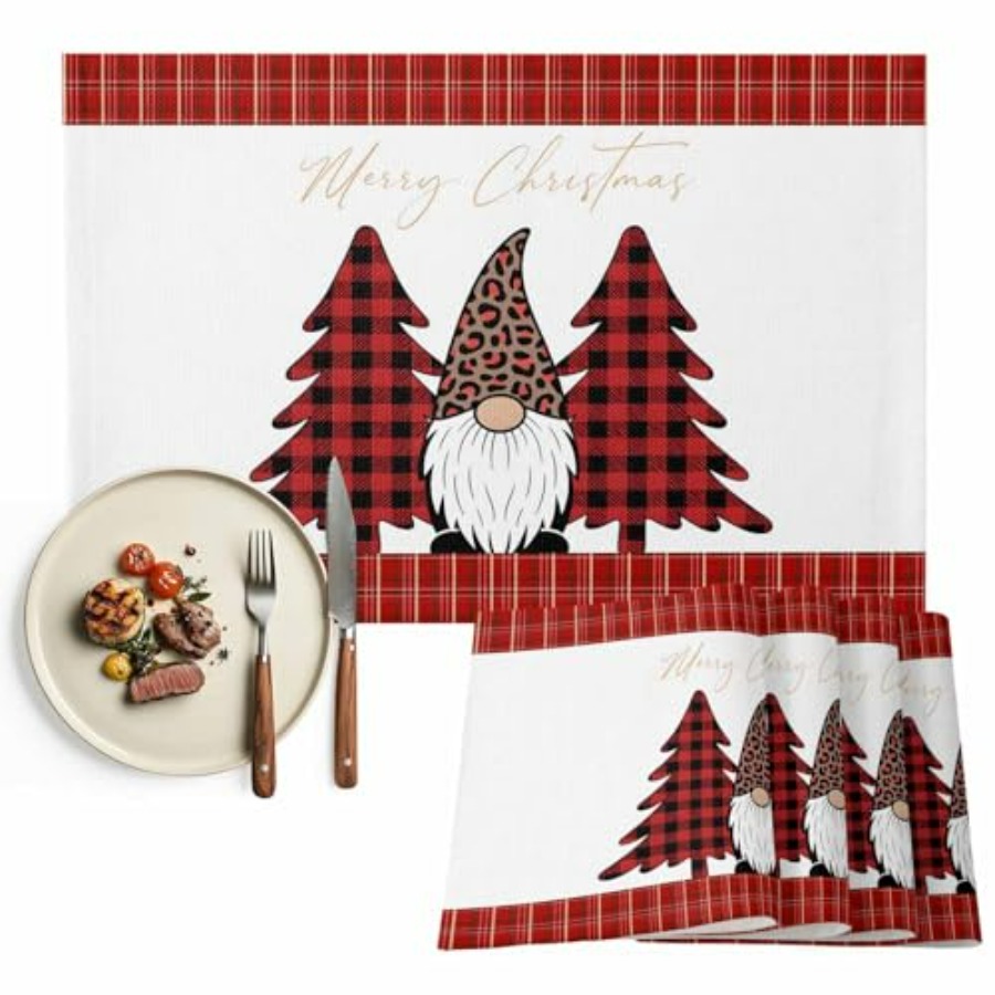 Family Tree Print - Set of 4 Winter Christmas Tree