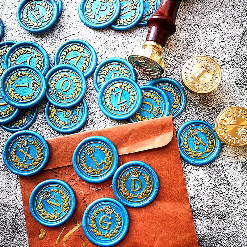 Wax Seal Letter Kit - 26 Letter A - Z crown