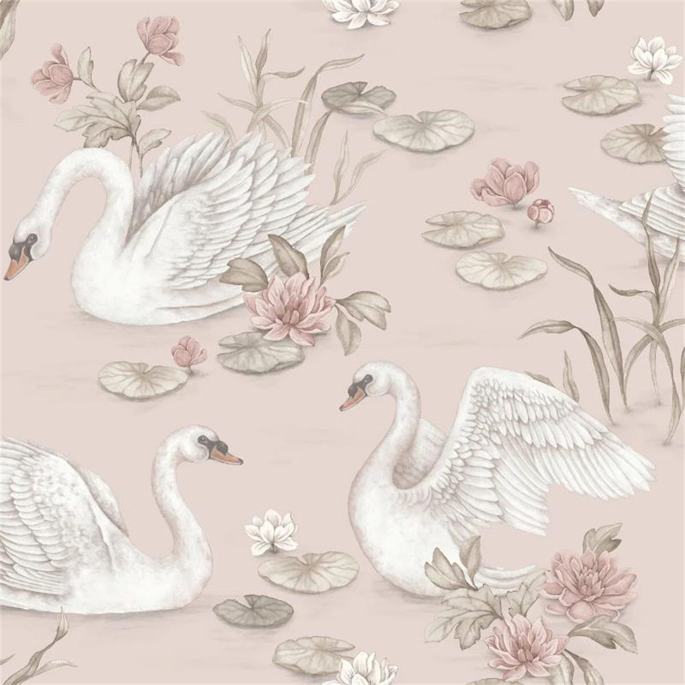 Custom Map Poster - Custom 3d Pink Swan wallpaper mural