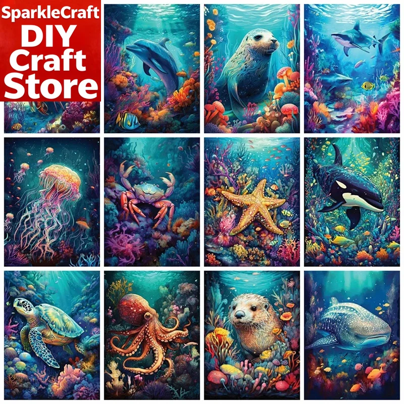 Photo Mosaic Print - 1PC frameless Full Square Round Diamond
