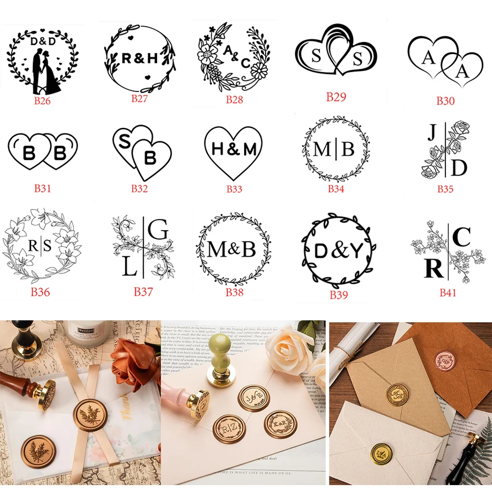 Wax Seal Letter Kit - Custom Wax Seal Stamp Kit Double