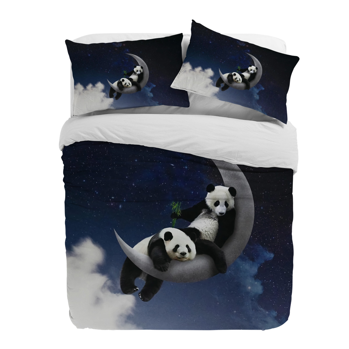 Custom Night Sky - Moon Night Sky Panda Bamboo Star