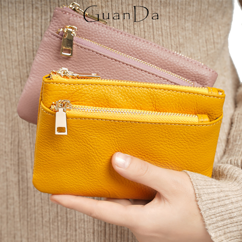 Initial Ring Custom - Custom Name Genuine Leather Coin Purse