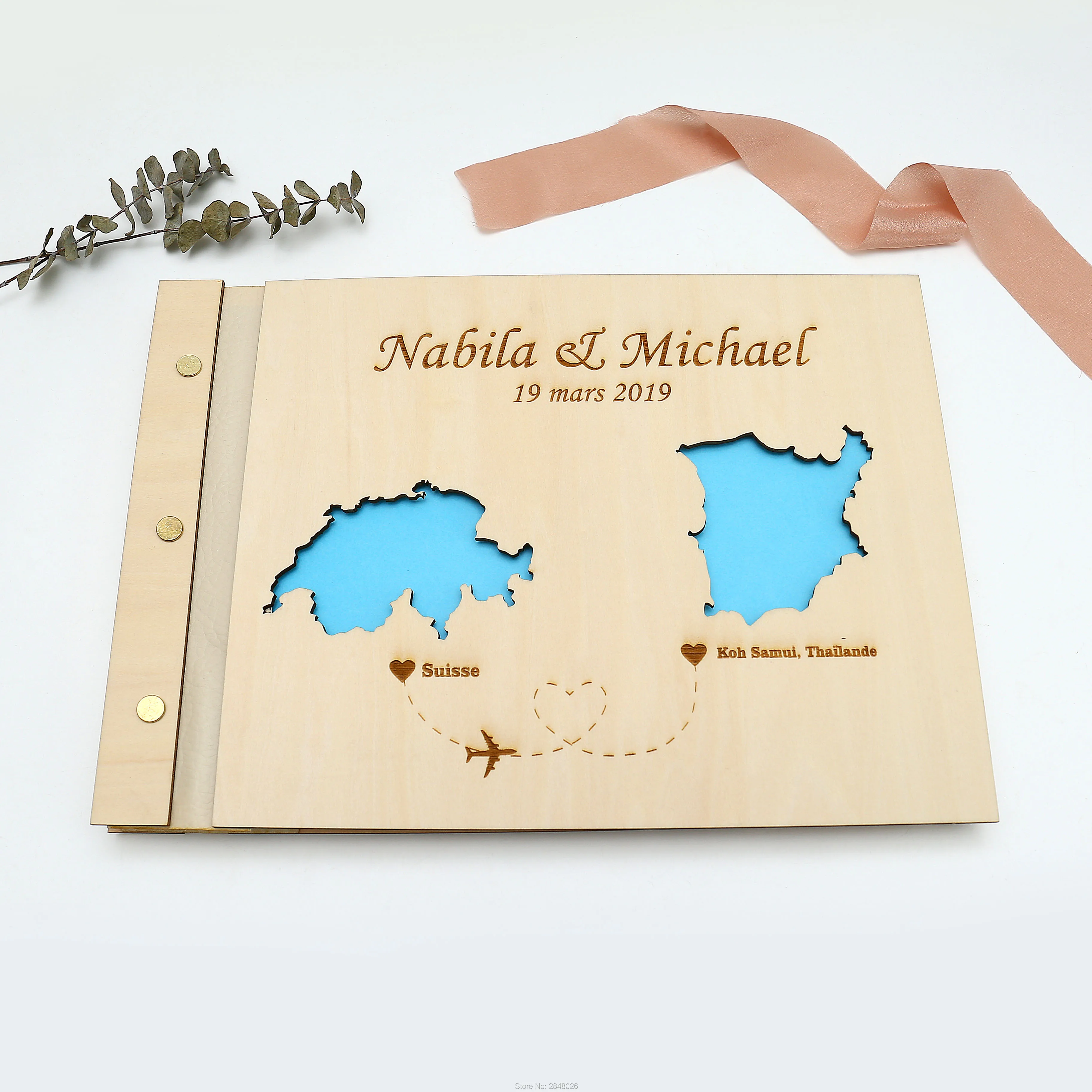 Custom Star Map - Rustic engraved wedding guestbook,Custom wooden Wedding