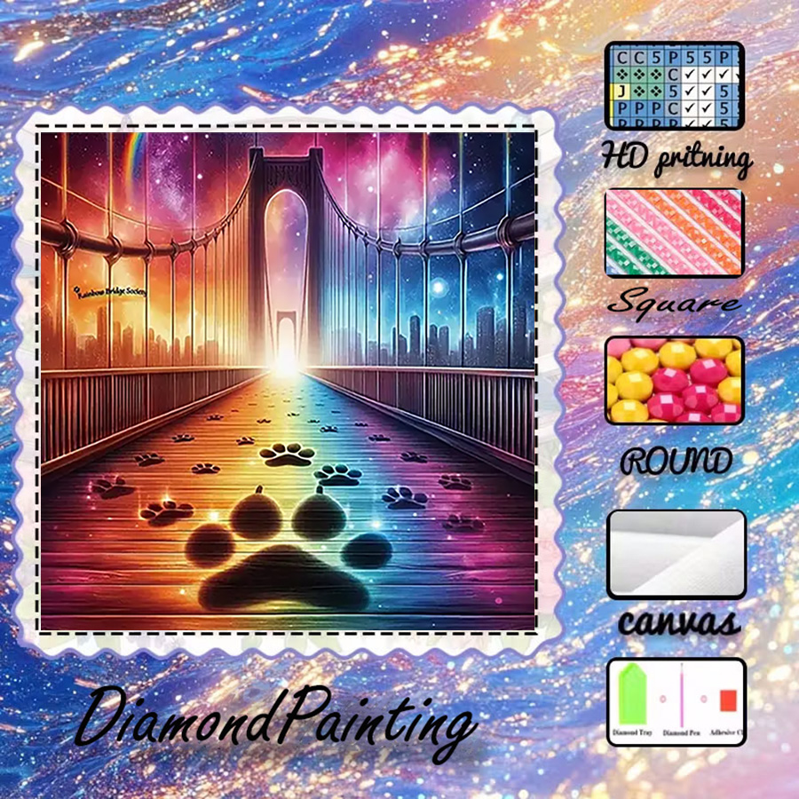Photo Mosaic Print - 1 piece - 5D-DIY - Flocking