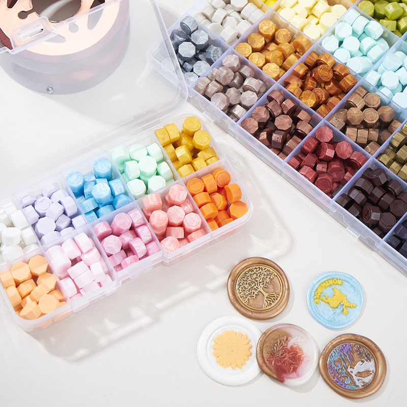 Wax Seal Letter Kit - 200Pcs Box Sealing Wax Beads, 10
