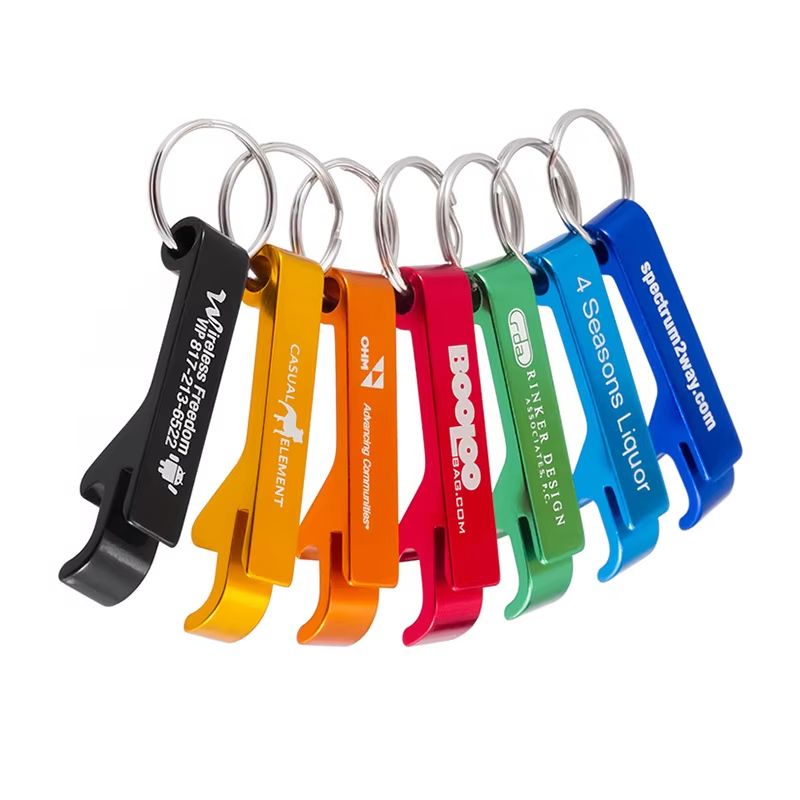 Initial Ring Custom - Personalized Beer Bottle Opener Keychain Custom