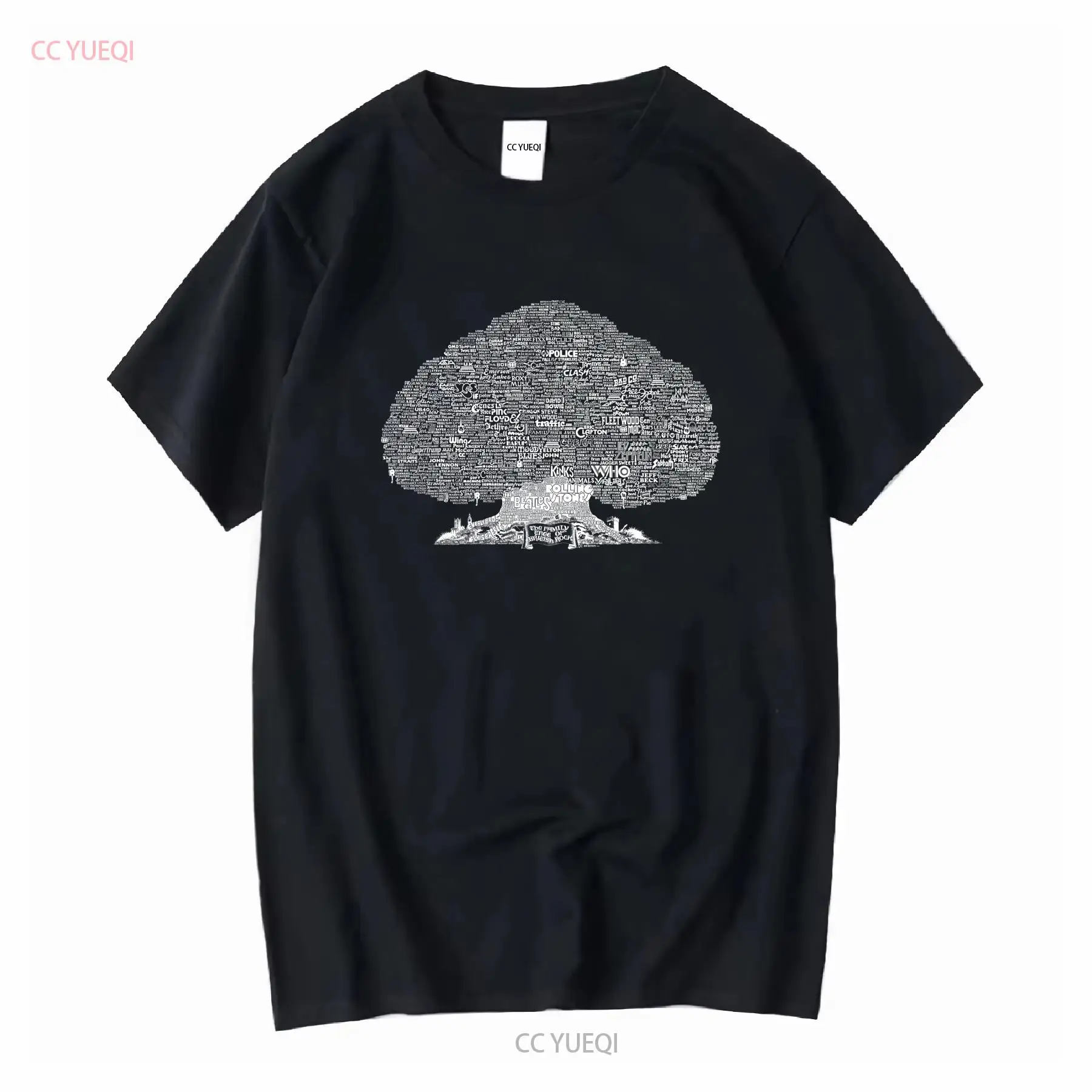 Family Tree Print - Family Tree Of British Rock T
