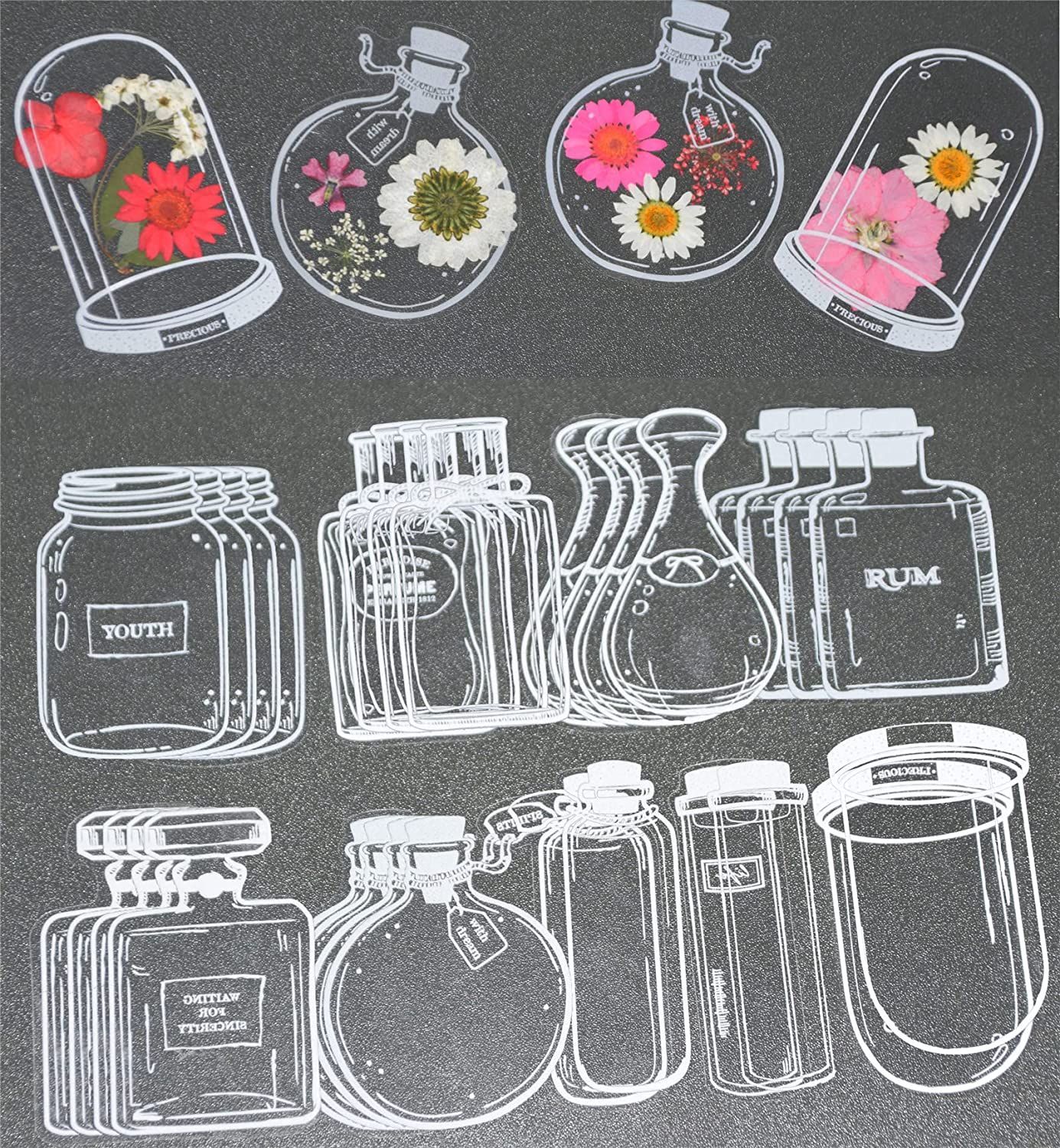 Dried Flower Bookmark - 30Pcs Transparent Dried Flower Bookmarks DIY