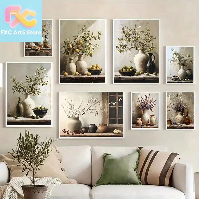 Family Tree Print - 1pc frameless 1pc Retro Still Life