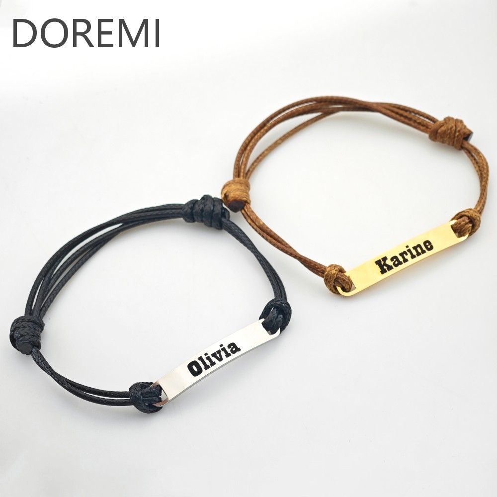 Coordinates Bracelet - DOREMI Custom Name Coordinate Bracele Personalized