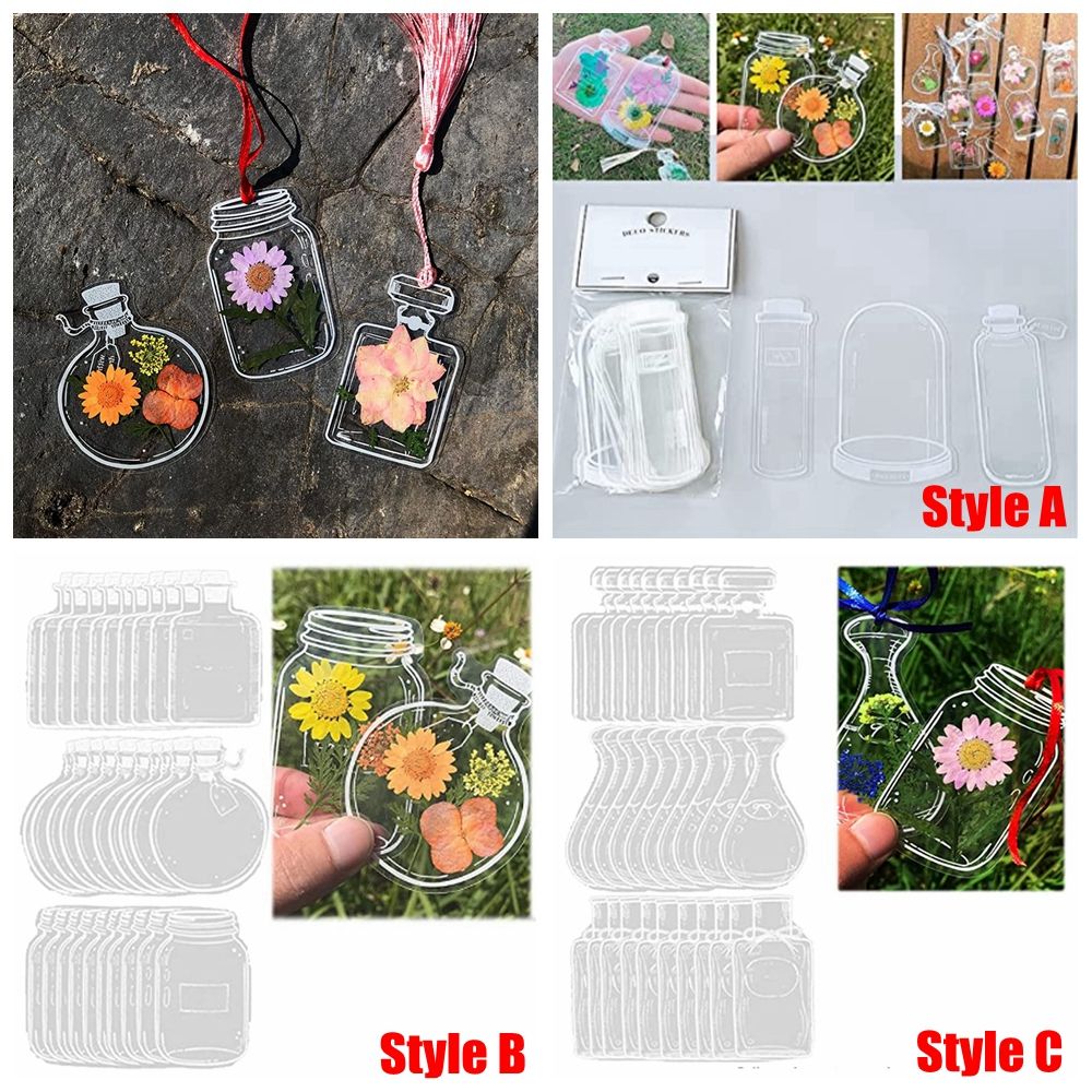 30Pcs DIY Transparent Dried Fl - Dried Flower Bookmark recension och pris