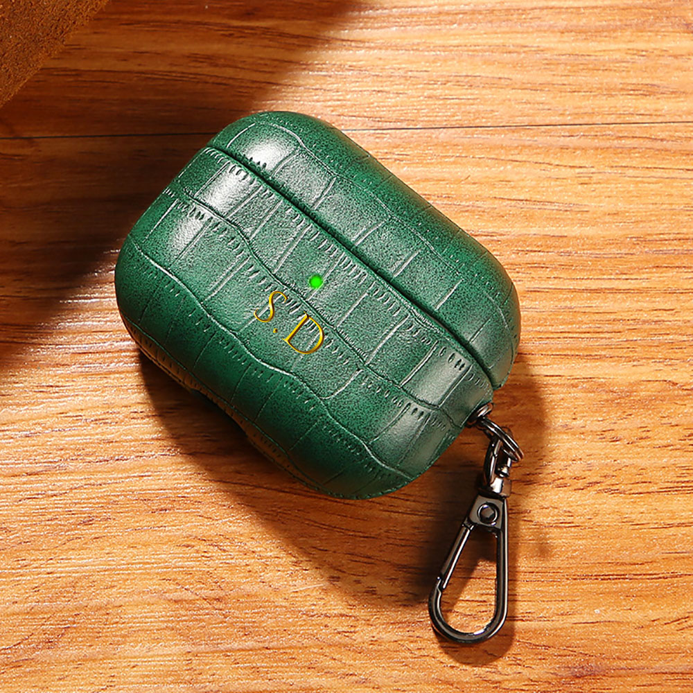 For Airpods 1 2 3 4 Pro 2 Luxu - Monogram Keychain Leather recension och pris