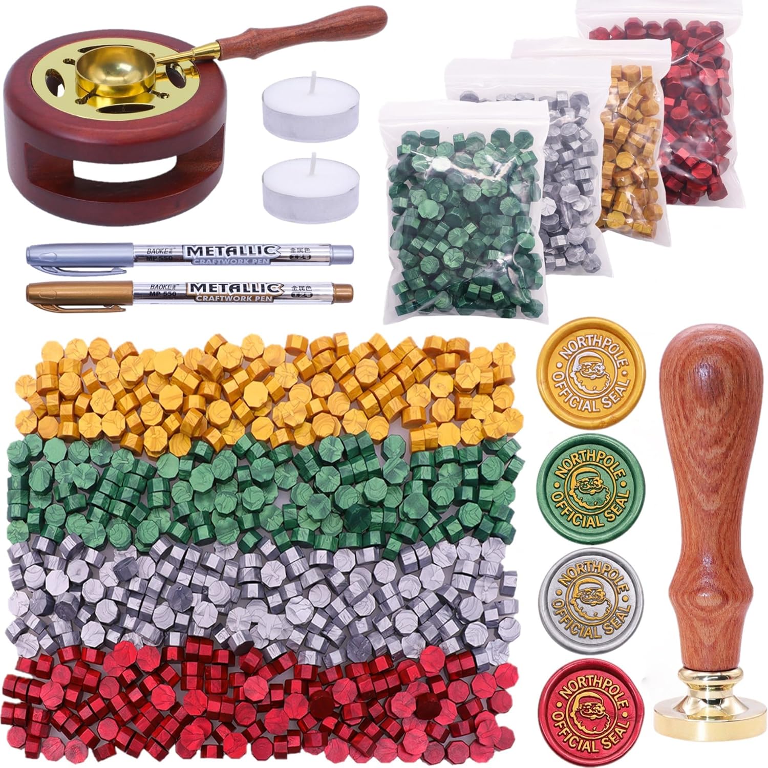 Christmas Seal Wax Kit - 800pc - Wax Seal Letter Kit recension och pris