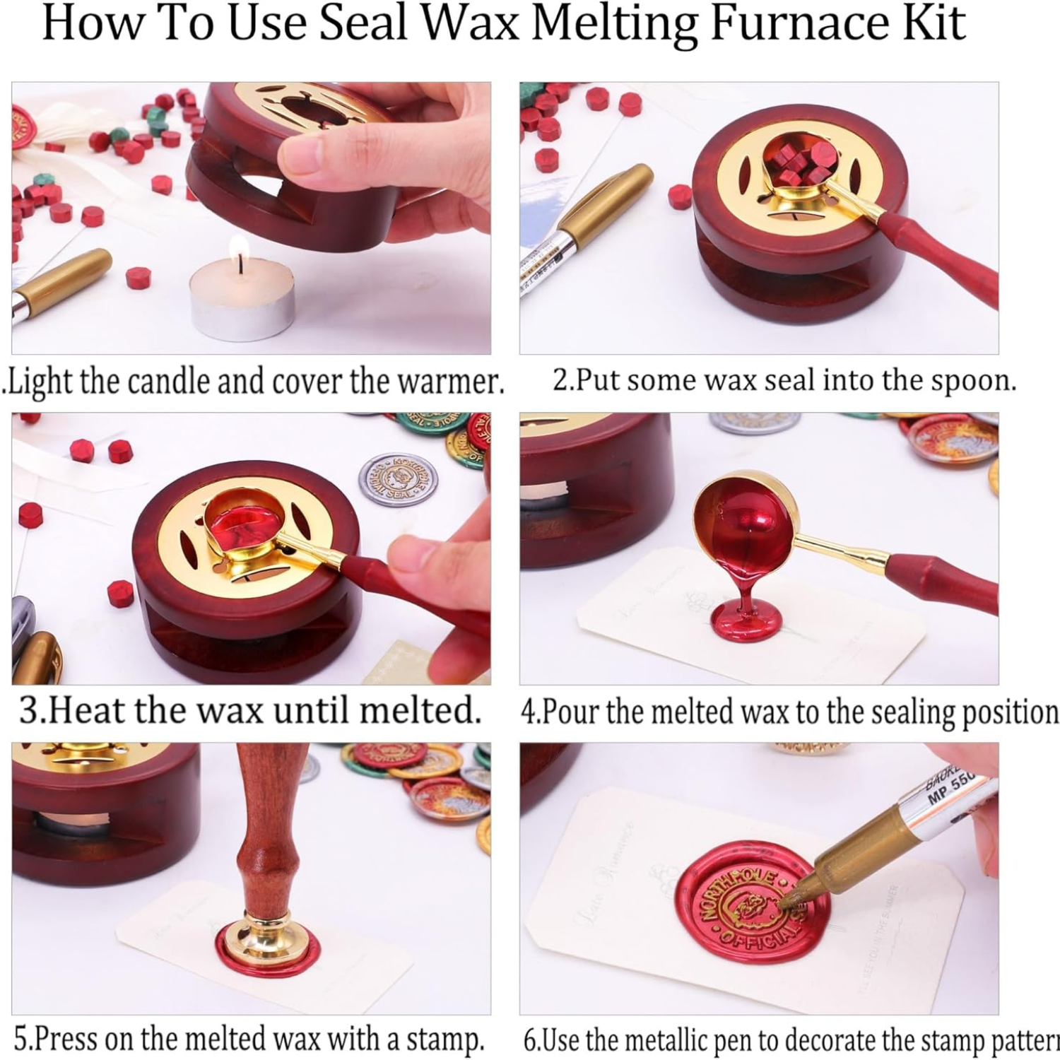 Christmas Seal Wax Kit - 800pc - Wax Seal Letter Kit recension och pris