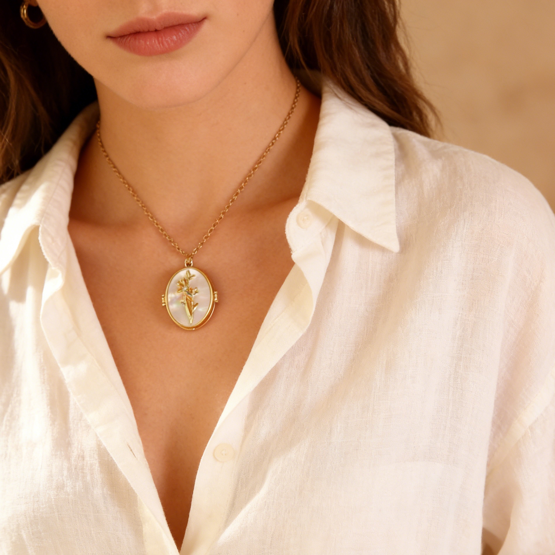 Diamon Birth Flower Custom Col - Birth Flower Necklace recension och pris