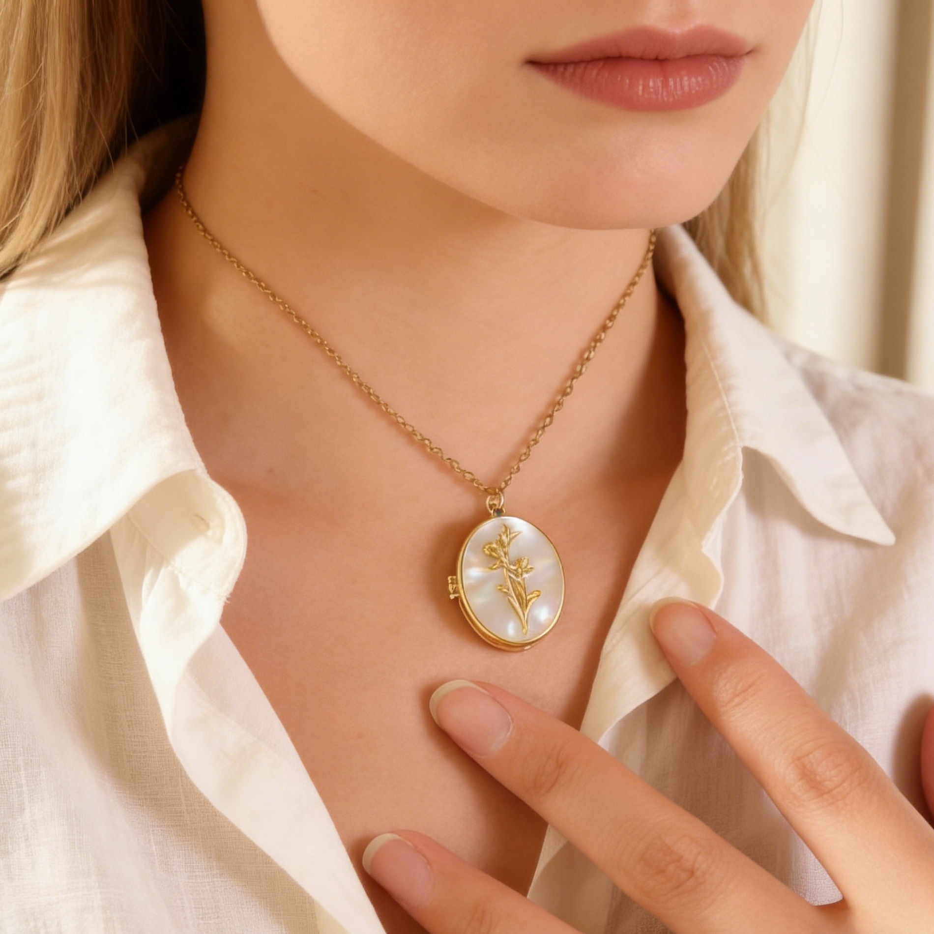 Diamon Birth Flower Custom Col - Birth Flower Necklace recension och pris