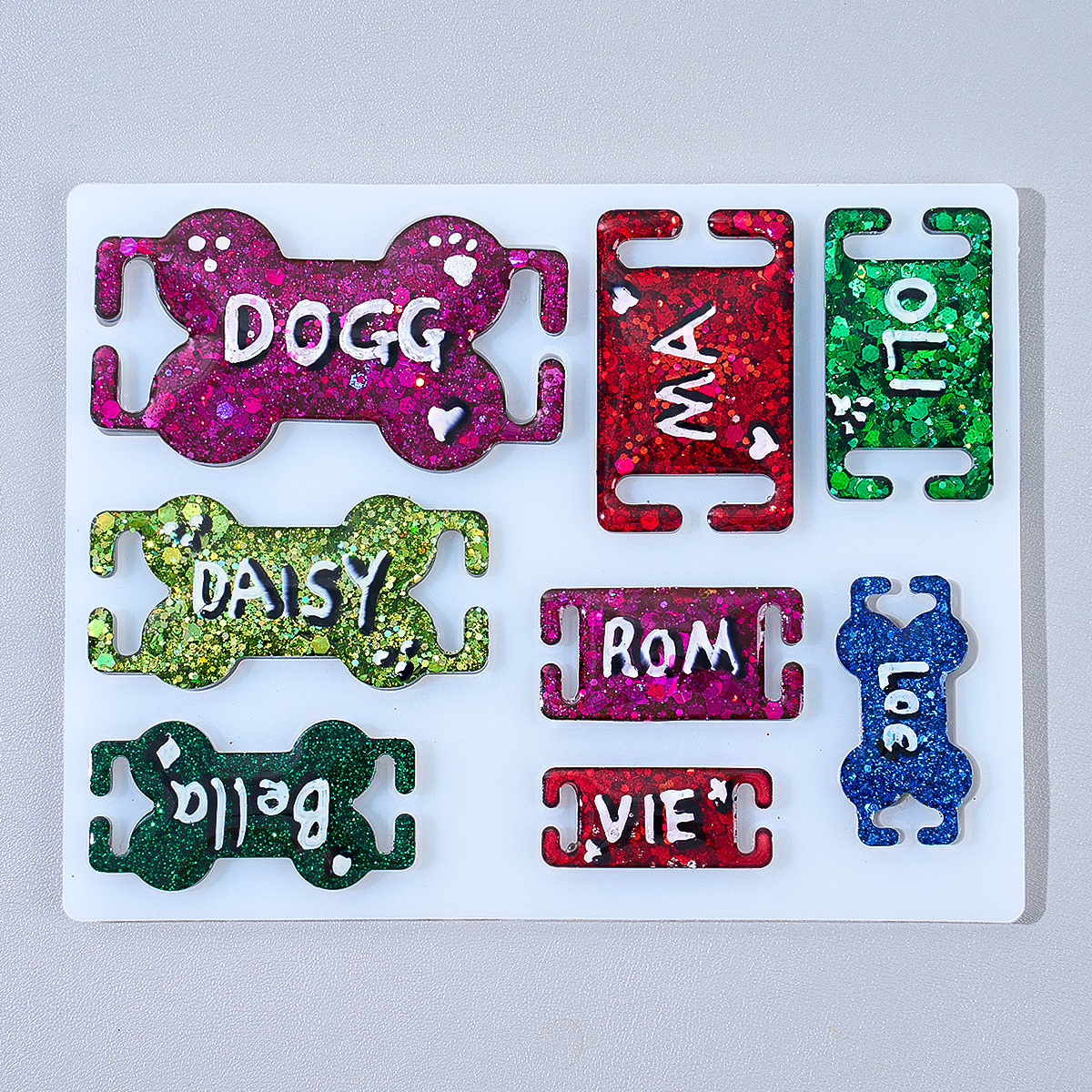 DIY Cat Dog ID Tag Silicone Mo - Pet Portrait Custom recension och pris