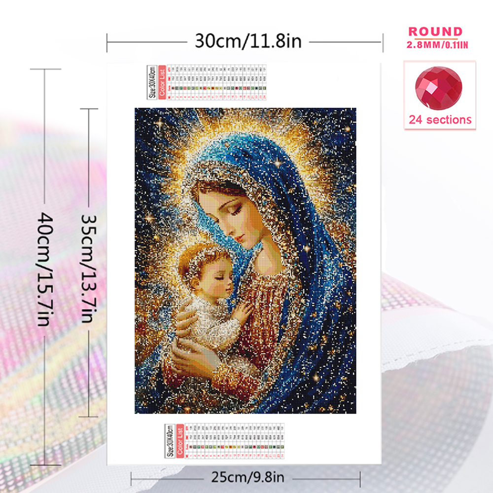 1PC frameless  Diamond Embroid - Photo Mosaic Print recension och pris