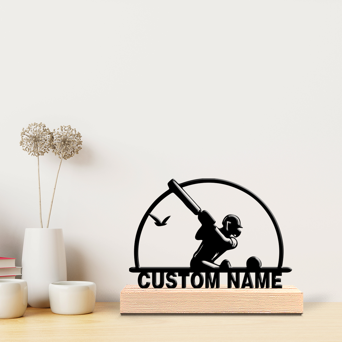 1pc Personalized Custom Baseba - Engraved Wood Frame recension och pris
