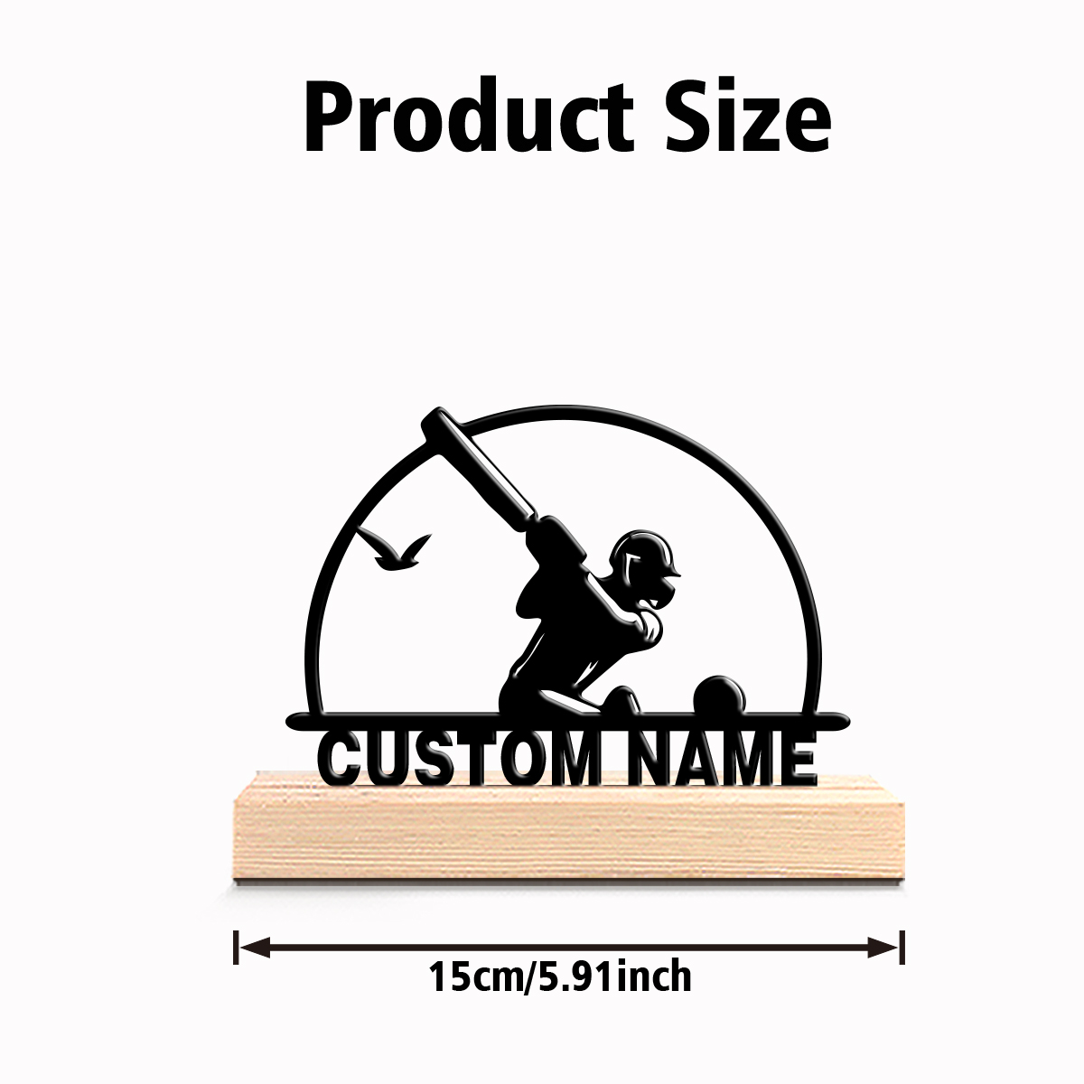 1pc Personalized Custom Baseba - Engraved Wood Frame recension och pris
