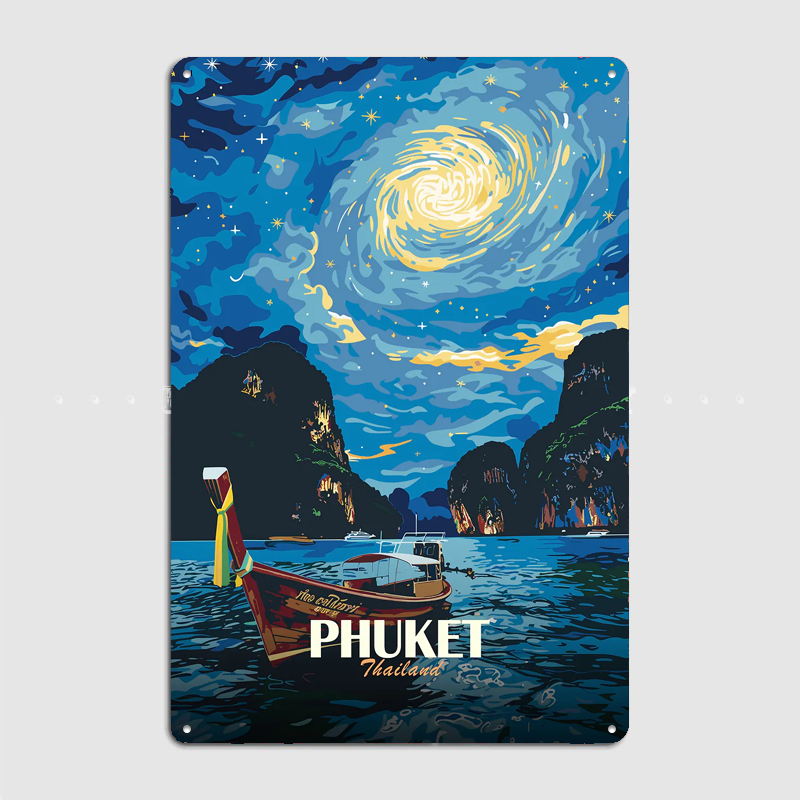 Phuket Thailand Night Sky Boat - Custom Night Sky recension och pris