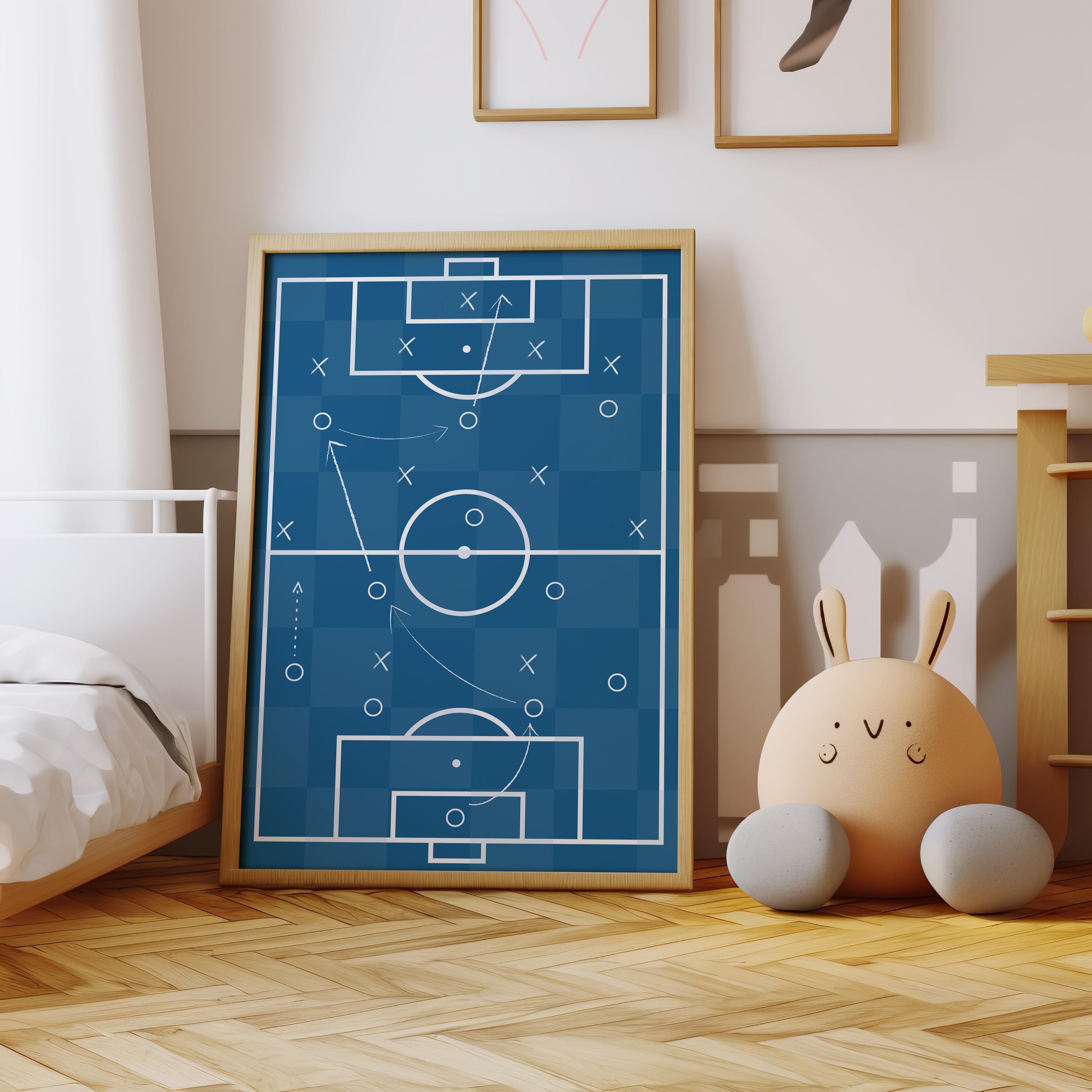 Custom Soccer Wall Art Set Aff - Personalized Name Box recension och pris