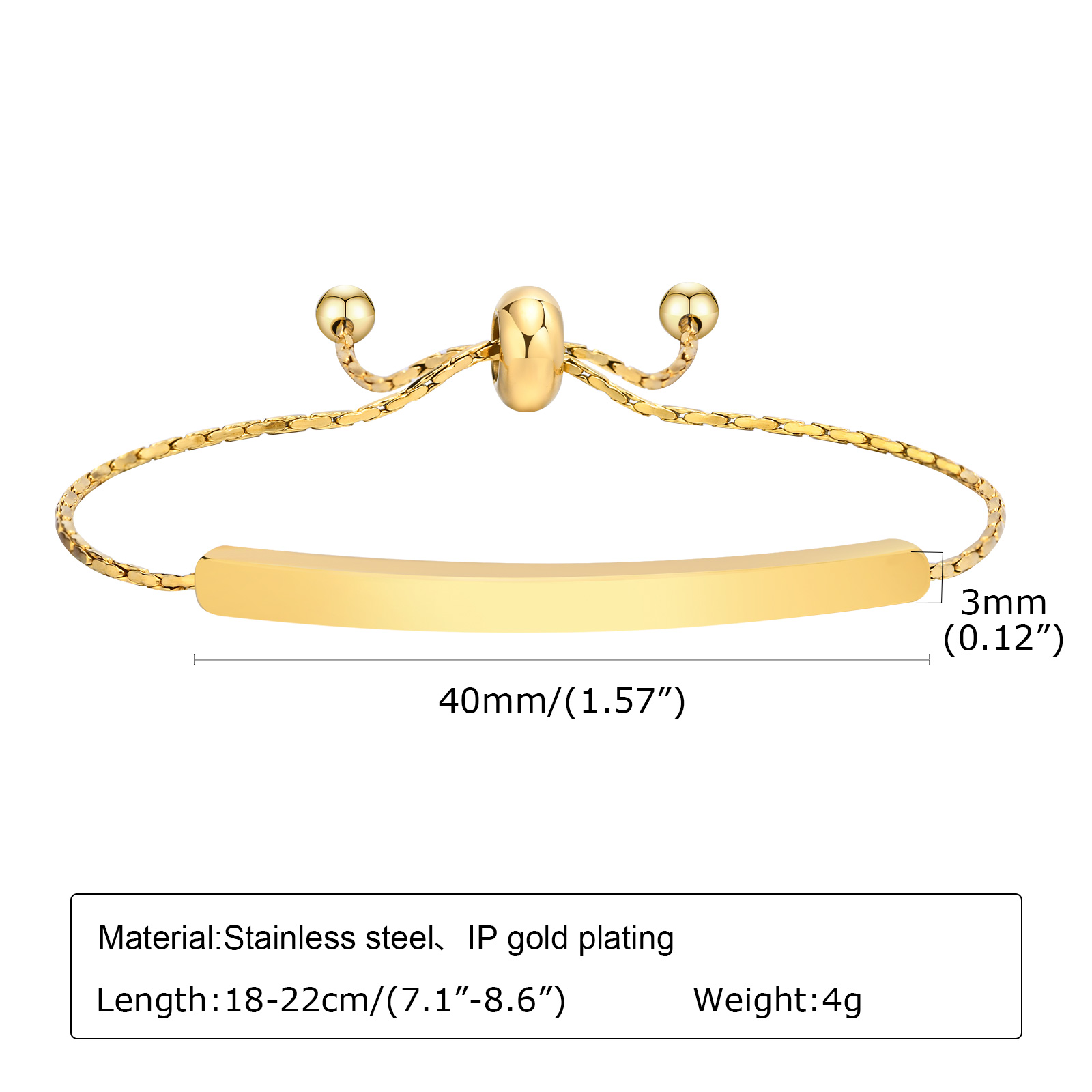 Personalized Engraved Bar Brac - Coordinates Bracelet recension och pris