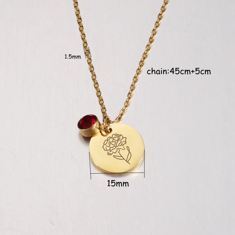 Birth Month Flowers Clipart Fl - Birth Flower Necklace recension och pris