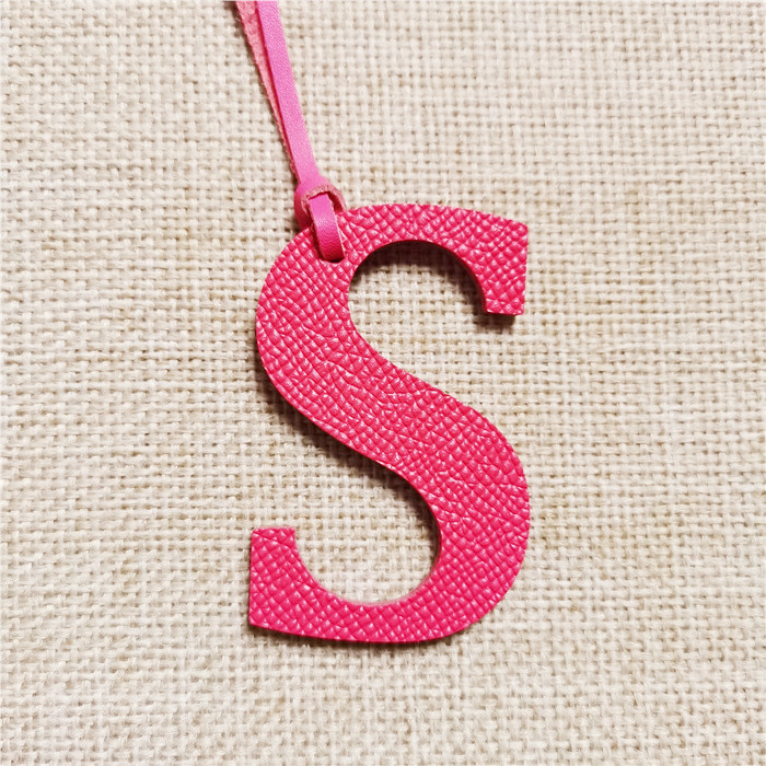 English Letter O P Q R S T Alp - Monogram Keychain Leather recension och pris