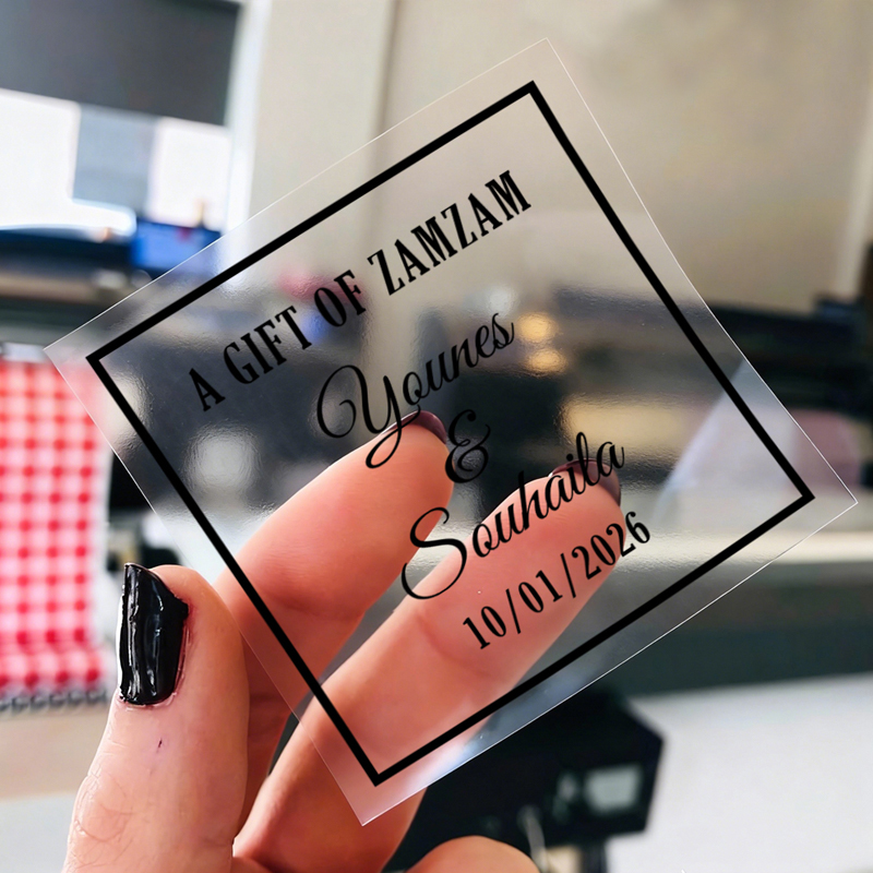 50PCS Square Personalized Wedd - Personalised Candle Label recension och pris