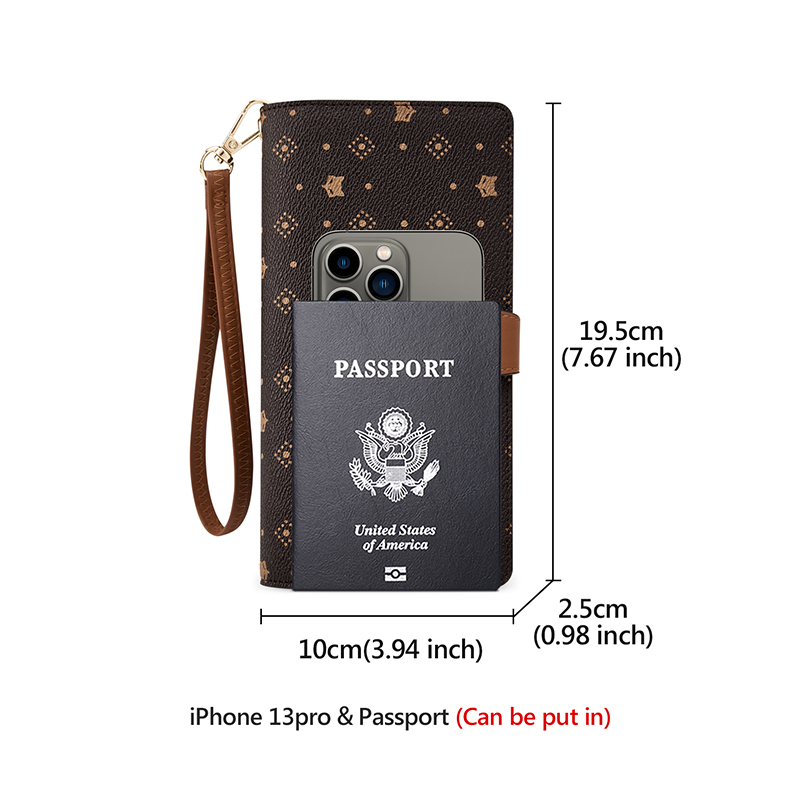 FOXER Women Long Wallet Card & - Monogram Keychain Leather recension och pris