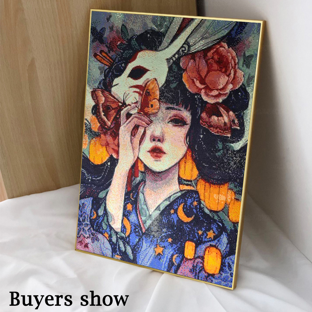 1PC frameless 5D Diy Diamond P - Photo Mosaic Print recension och pris
