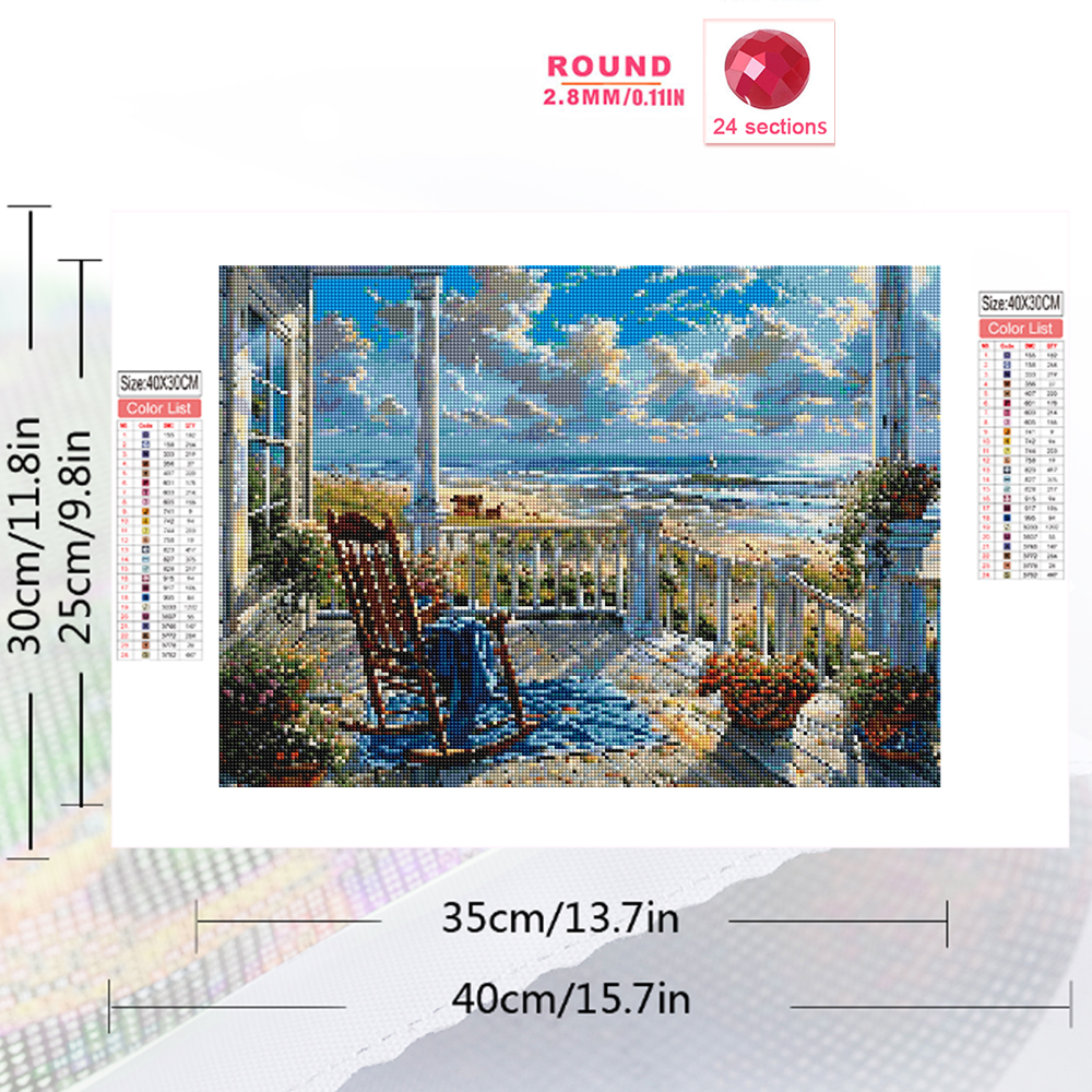 1PC frameless  Full Square Rou - Photo Mosaic Print recension och pris