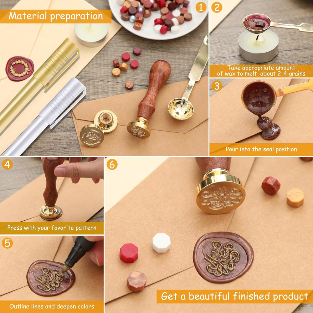 Custom Wax Seal Stamp, Persona - Wax Seal Letter Kit recension och pris