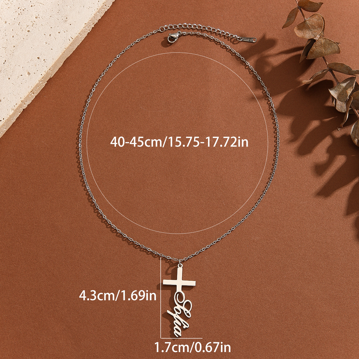 1pc Personalized Easter Gift S - Name Necklace Custom recension och pris