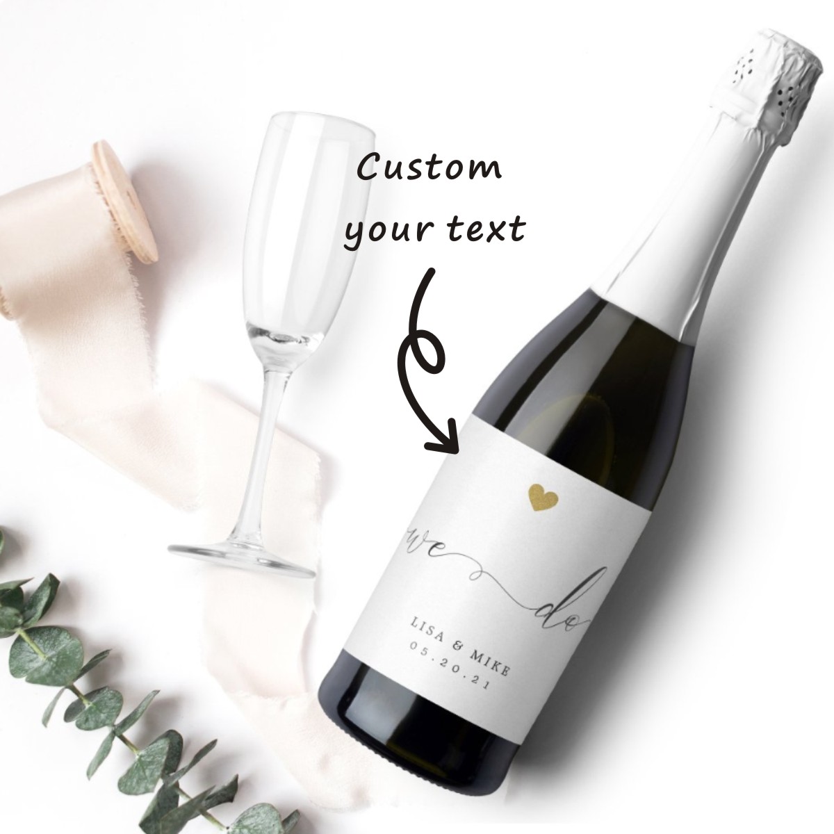 30pcs Wedding Wine Bottle Labe - Personalized Name Box recension och pris