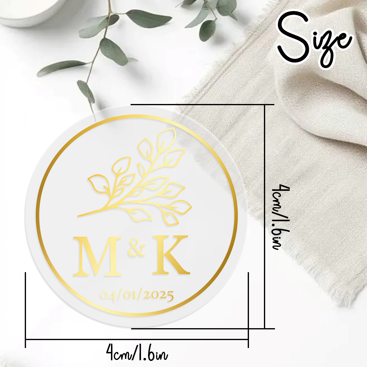 30/60/120/240pcs Custom Text R - Personalised Candle Label recension och pris
